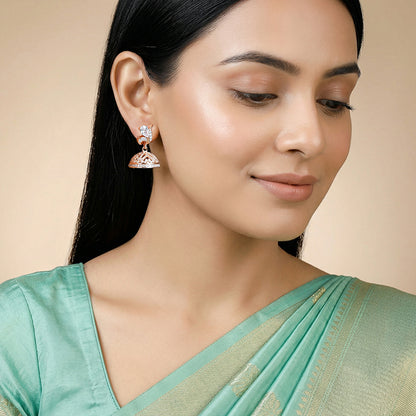 Rose Gold Madurai Jhumki