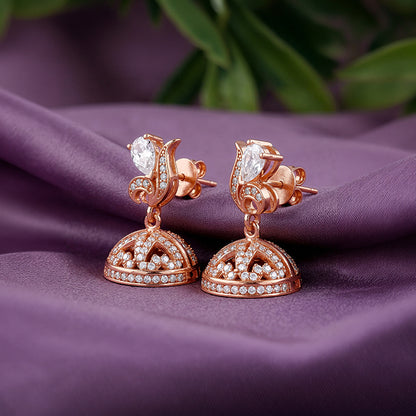Rose Gold Madurai Jhumki