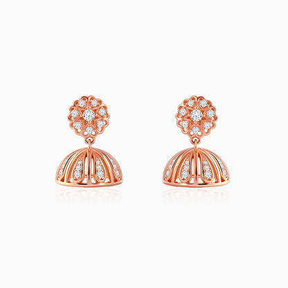 Rose Gold Dhanaulti Jhumki