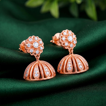 Rose Gold Dhanaulti Jhumki