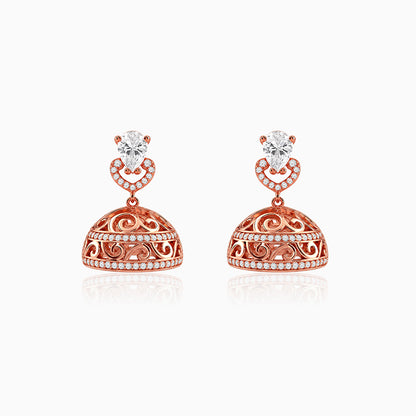 Rose Gold Balli Jhumki