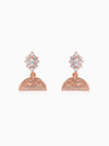 Rose Gold Dwarka Jhumki Earrings