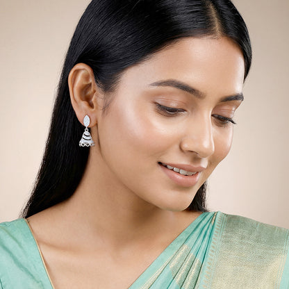 Silver Meher Jhumki