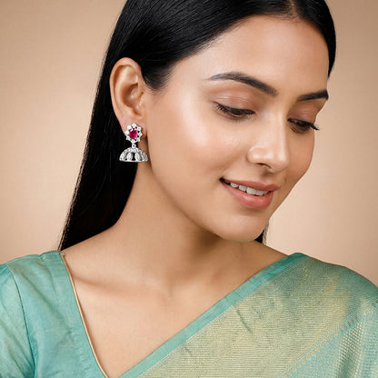 Silver Raina Jhumki