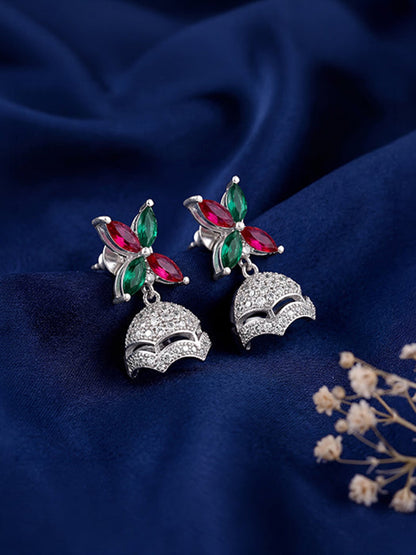 Silver Chandrika Jhumki