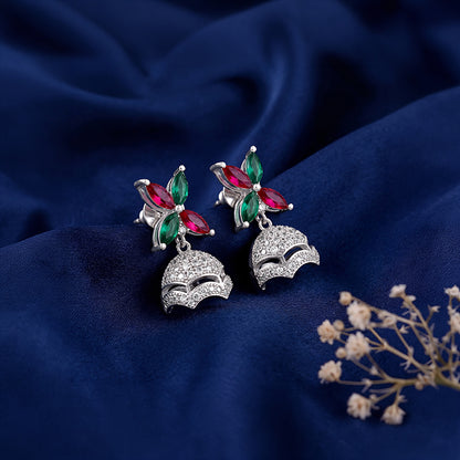 Silver Chandrika Jhumki