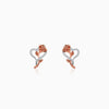 Dual Tone Bloom Rebel Earrings