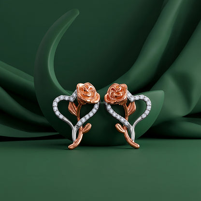 Dual Tone Bloom Rebel Earrings