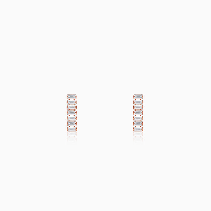 Rose Gold Glow Dangler Earrings
