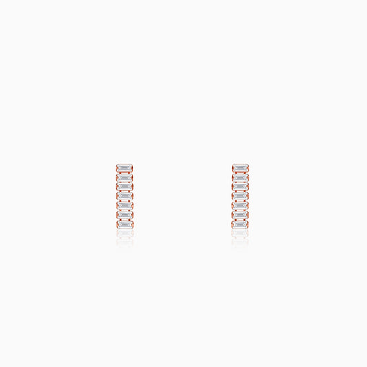Rose Gold Glow Dangler Earrings