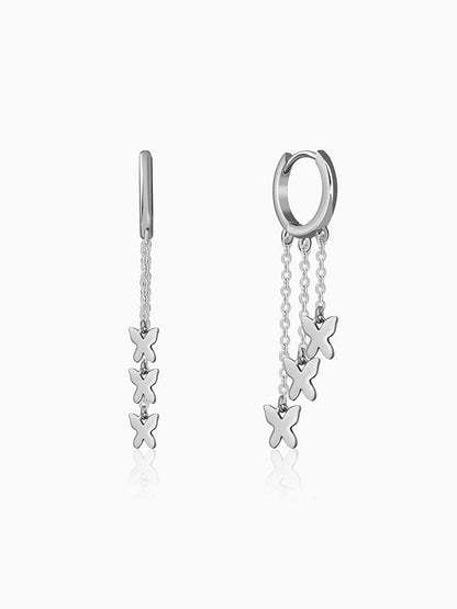 Silver Lunexa Wing Dangler Earrings