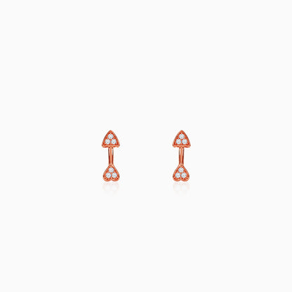 Rose Gold Arrowshine Studs