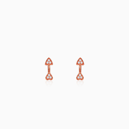 Rose Gold Arrowshine Studs
