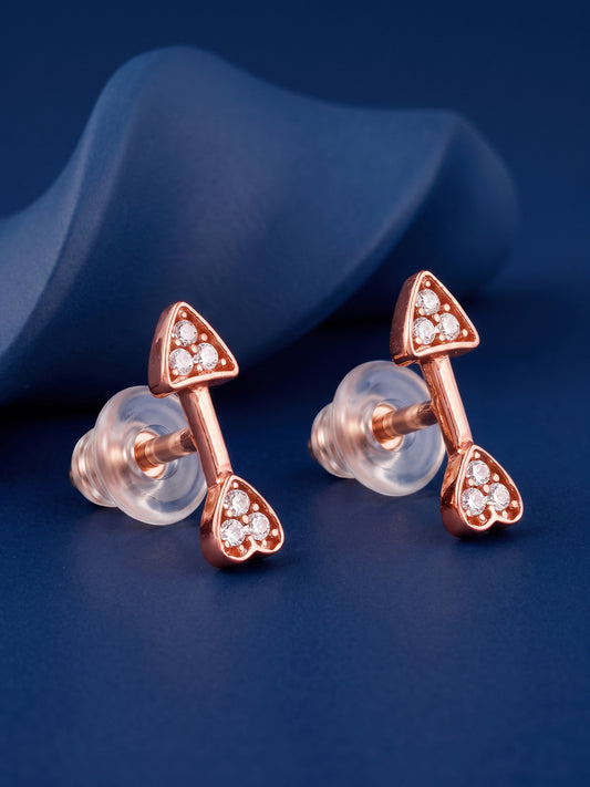 Rose Gold Arrowshine Studs
