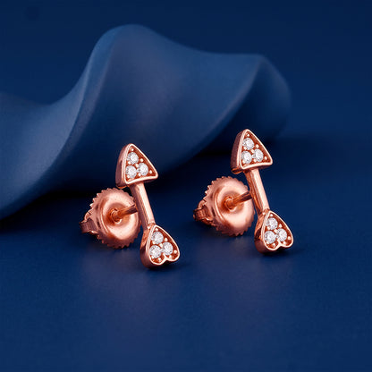 Rose Gold Arrowshine Studs