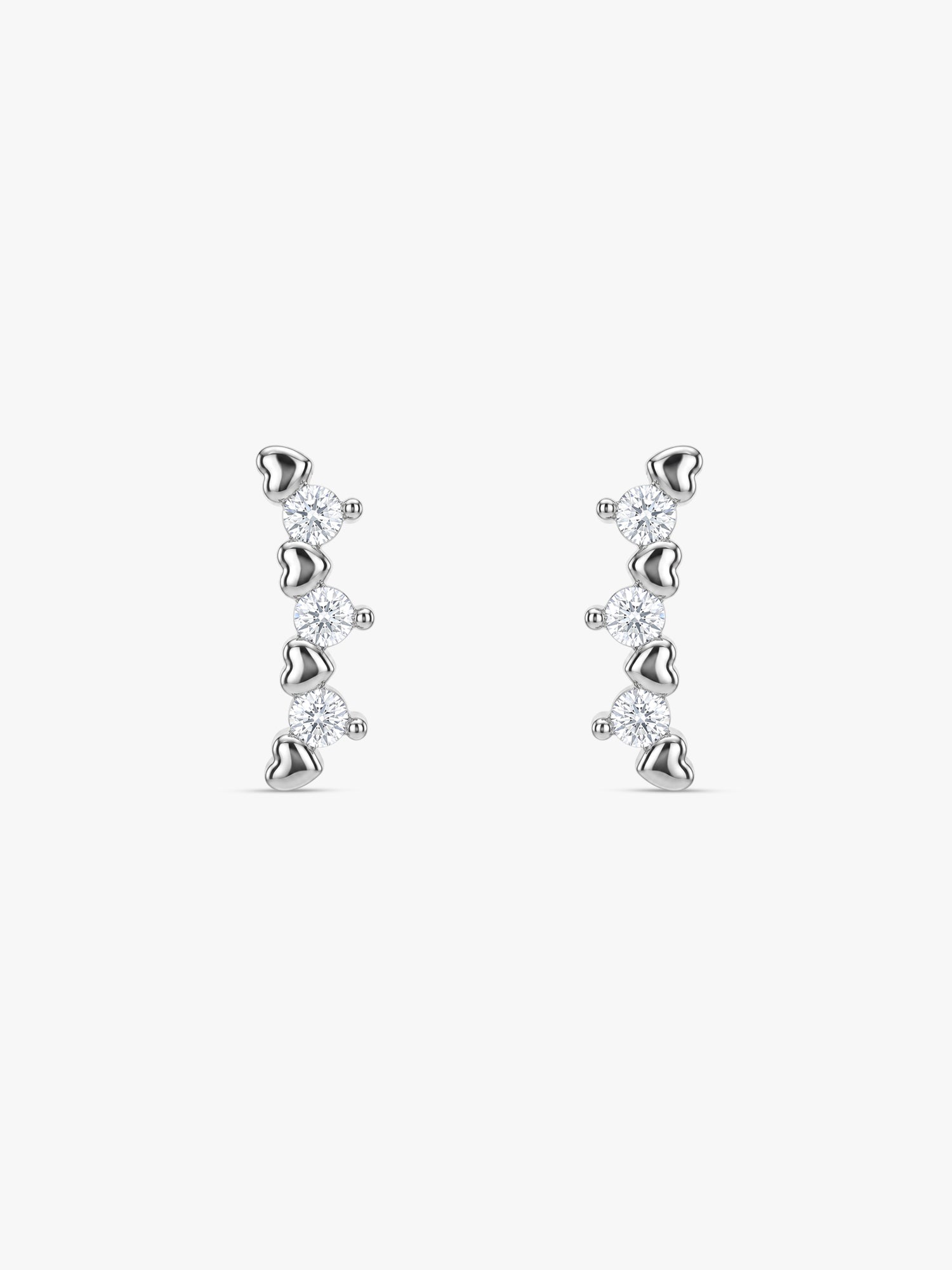 Silver Novia Stud Earrings