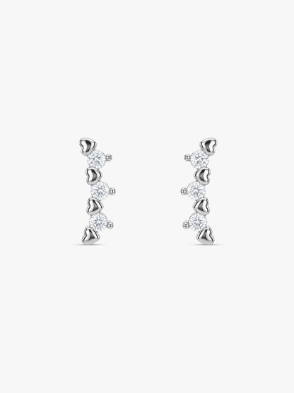 Silver Novia Stud Earrings