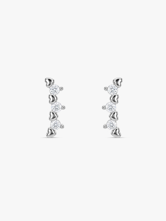 Silver Novia Stud Earrings