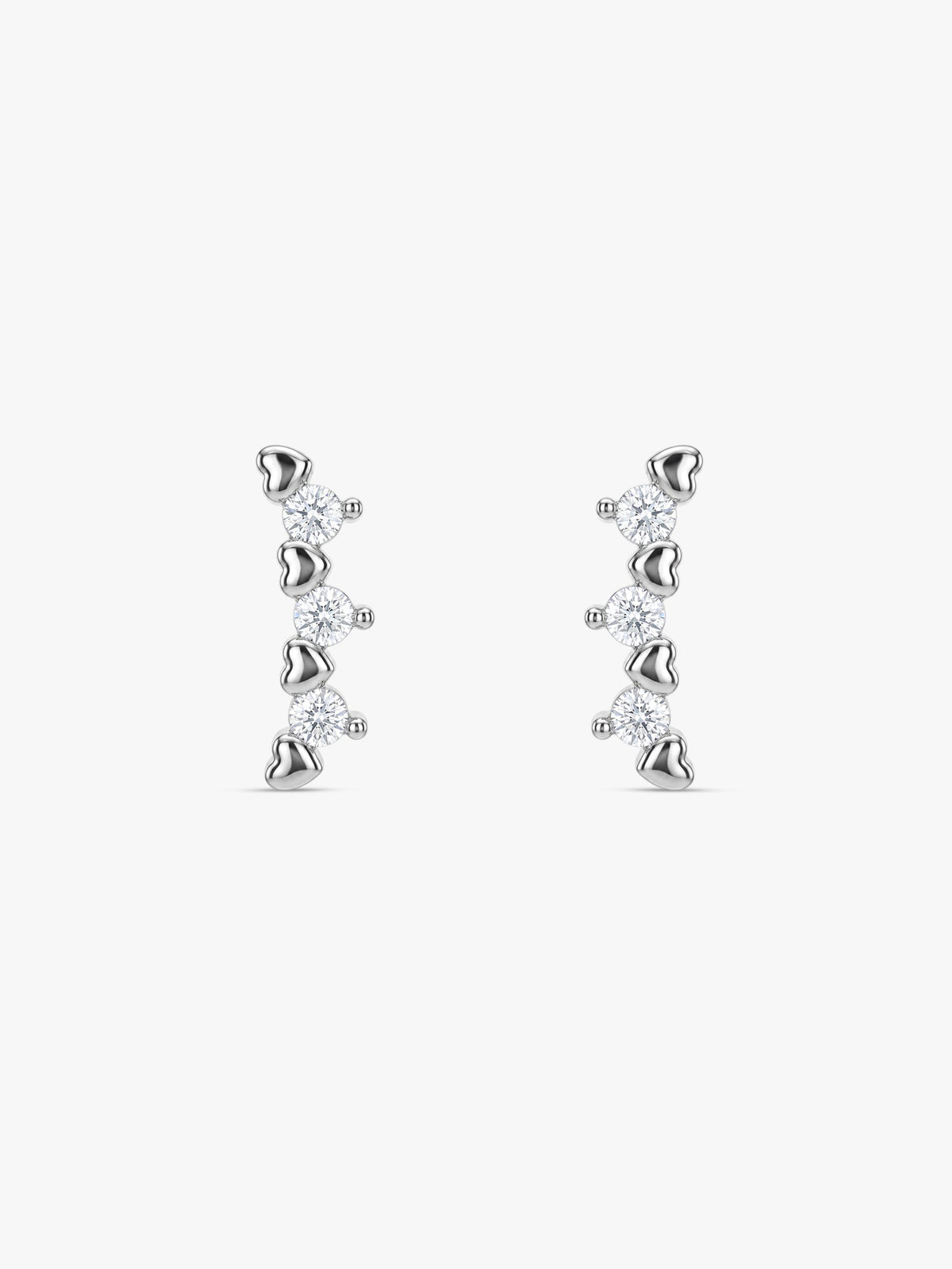 Silver Novia Stud Earrings