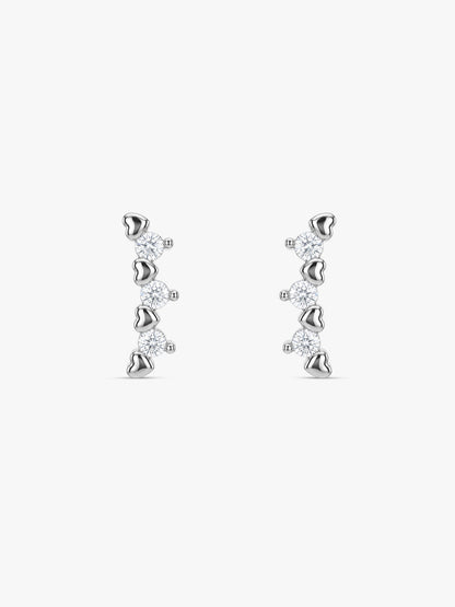 Silver Novia Stud Earrings