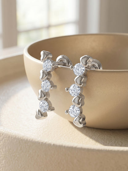 Silver Novia Stud Earrings