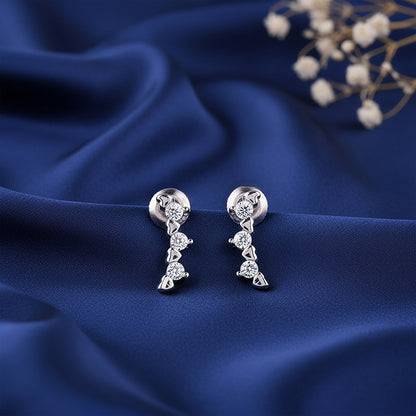 Silver Novia Stud Earrings