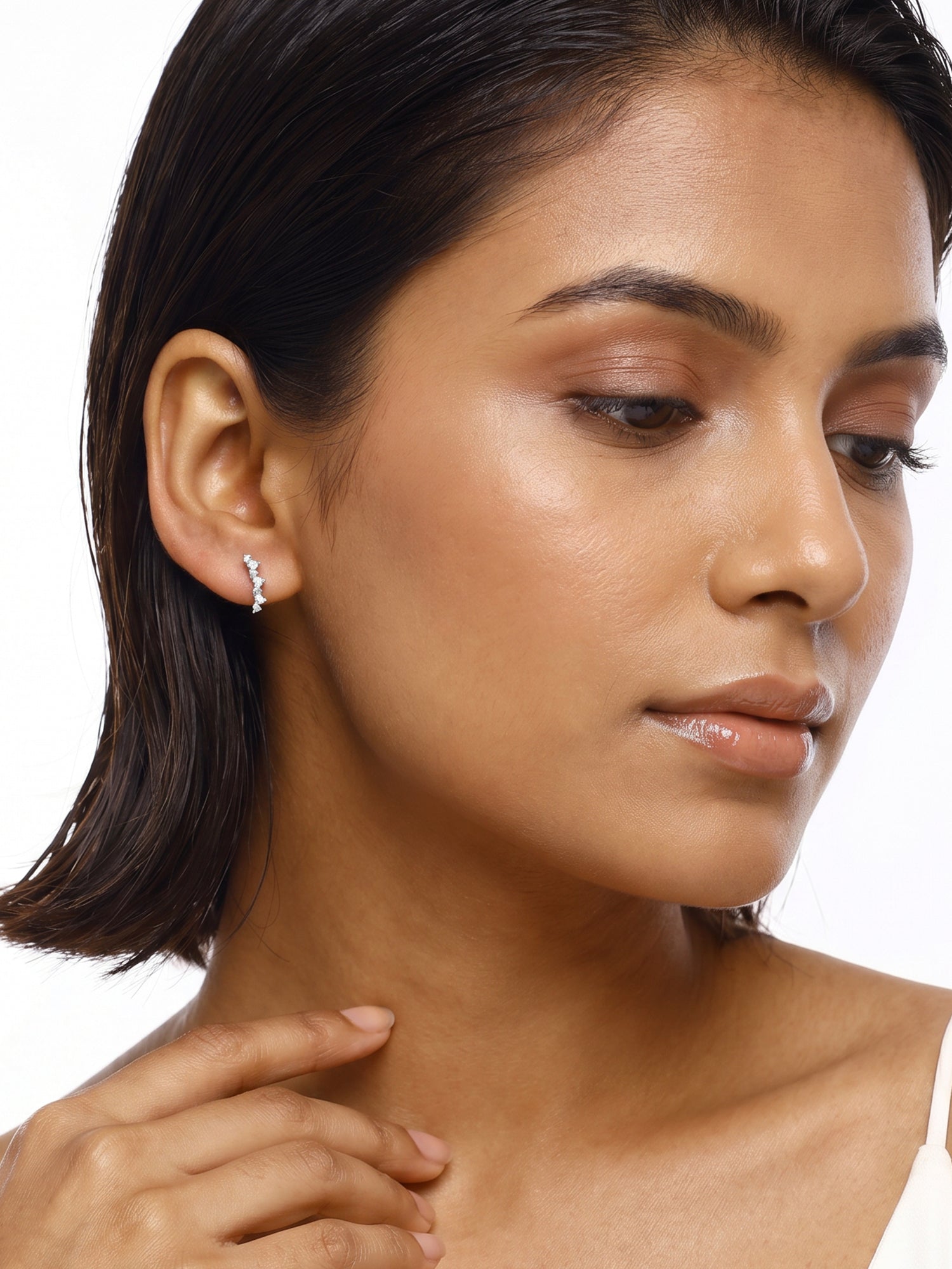 Silver Novia Stud Earrings