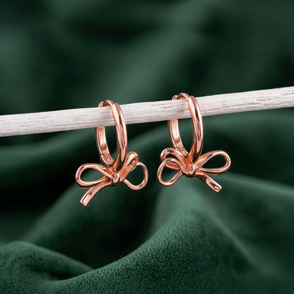 Rose Gold Velora Hoop Earrings