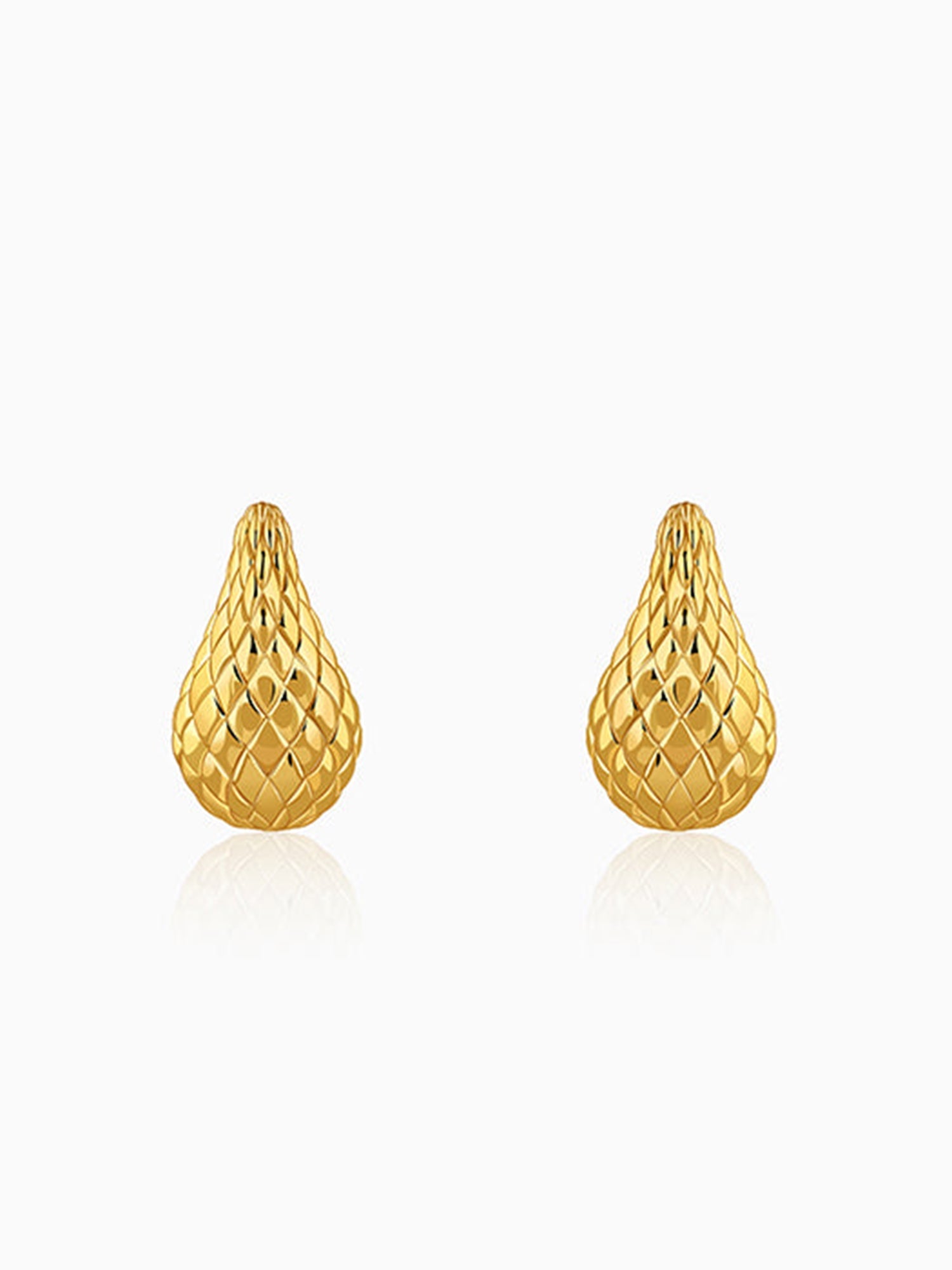 Golden Memorial Teardrop Earrings
