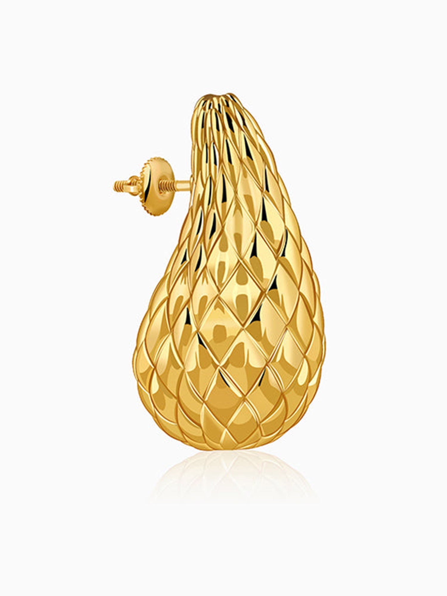 Golden Memorial Teardrop Earrings