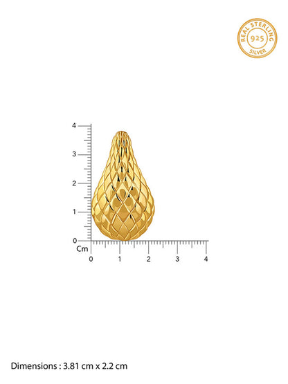Golden Memorial Teardrop Earrings