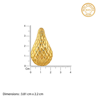 Golden Memorial Teardrop Earrings