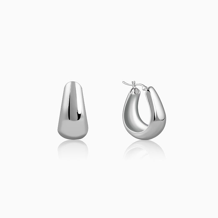 Silver Minimalist Hoop Earrings