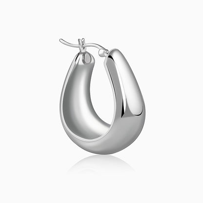 Silver Minimalist Hoop Earrings
