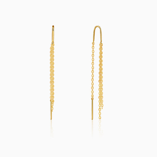 Golden Seriqo Nightshine Sui Dhaga Earrings