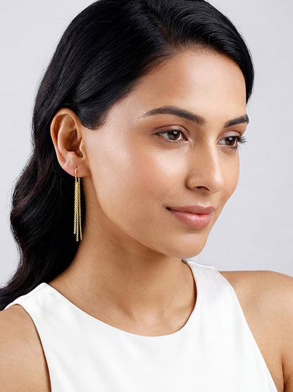 Golden Seriqo Nightshine Sui Dhaga Earrings
