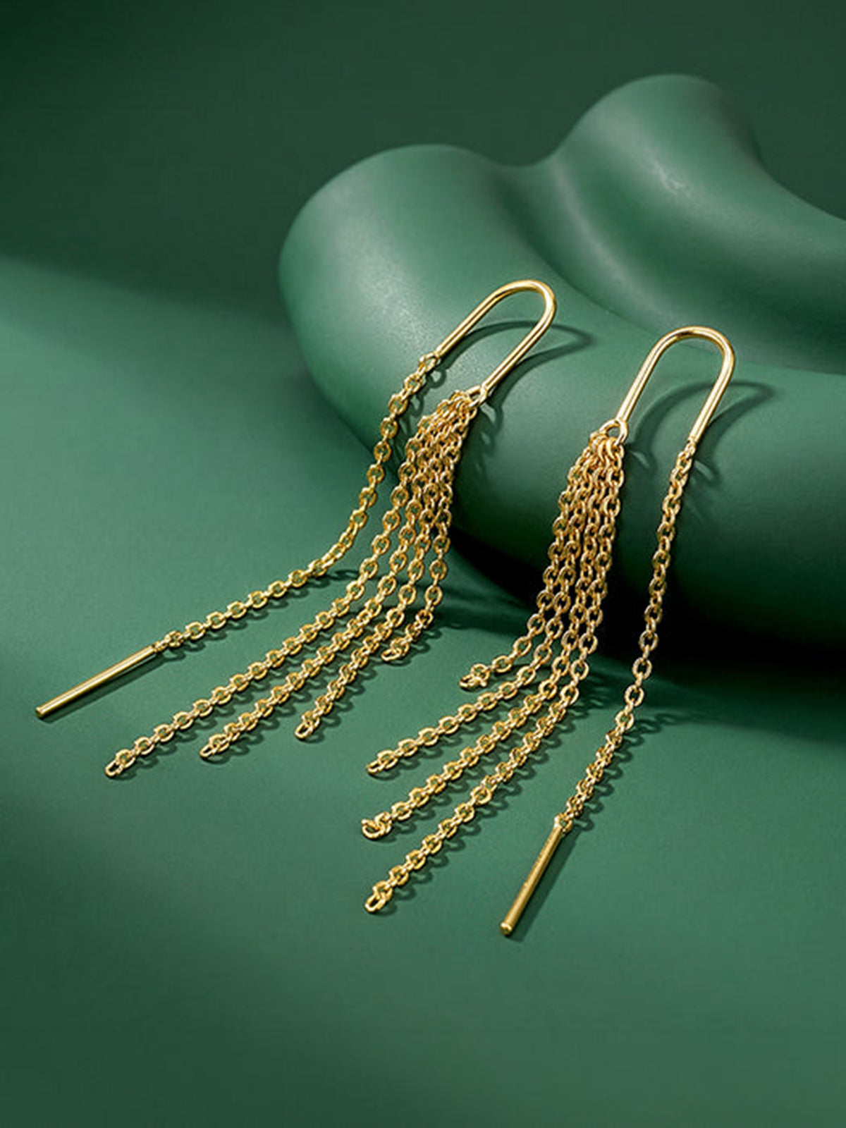 Golden Seriqo Nightshine Sui Dhaga Earrings