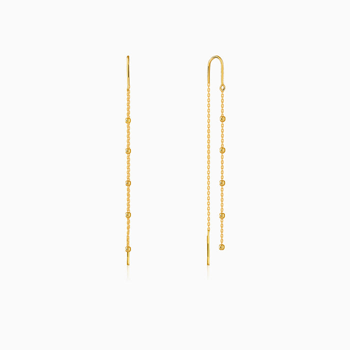 Golden Beadora Sui Dhaga Earrings