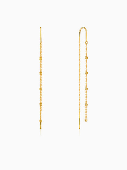 Golden Beadora Sui Dhaga Earrings