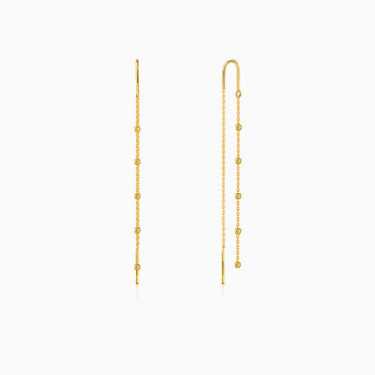 Golden Beadora Sui Dhaga Earrings
