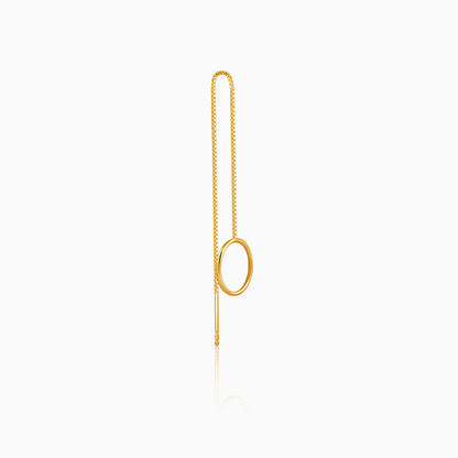 Golden Lunara Loop Sui dhaga Earrings