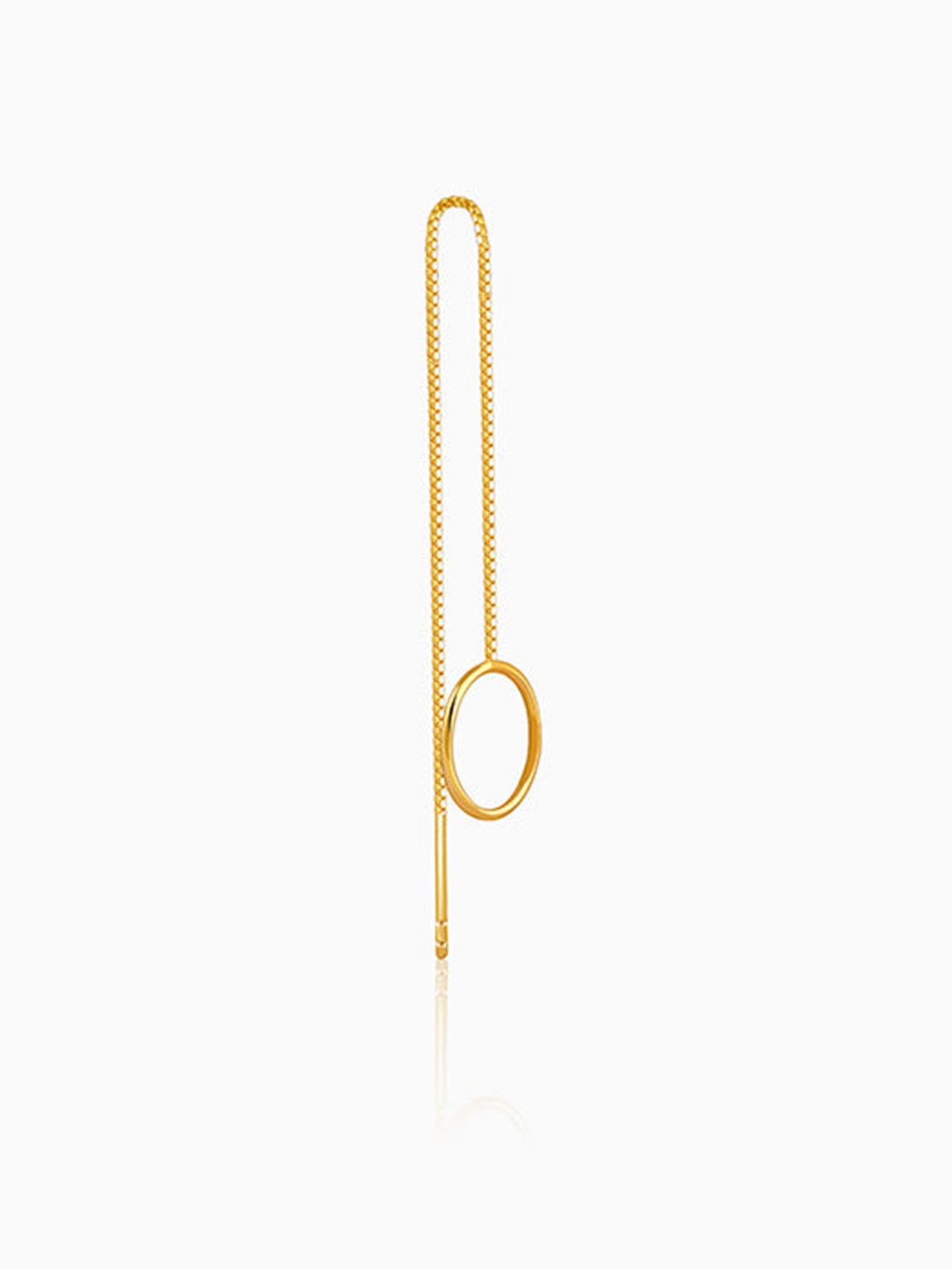 Golden Lunara Loop Sui dhaga Earrings