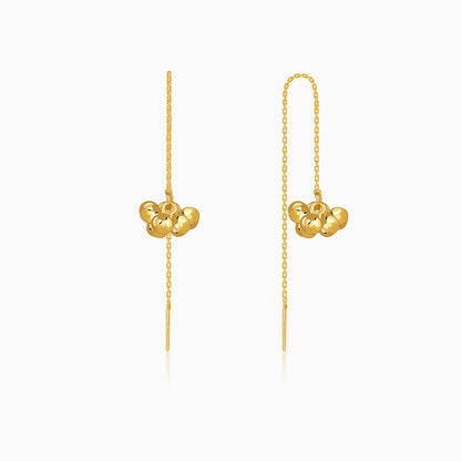 Golden Cute Orb Sui Dhaga Earrings