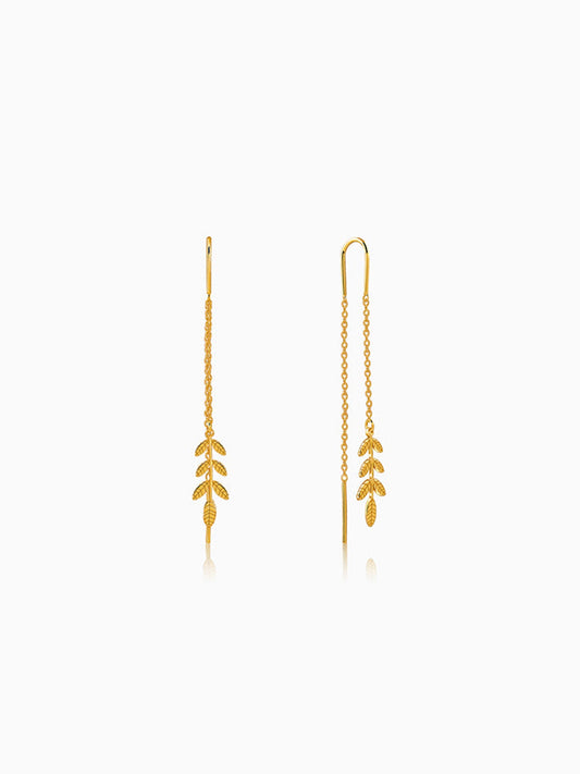 Golden Cirelle Flora Sui Dhaga Earrings