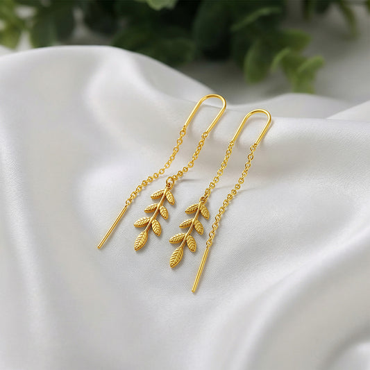 Golden Cirelle Flora Sui Dhaga Earrings