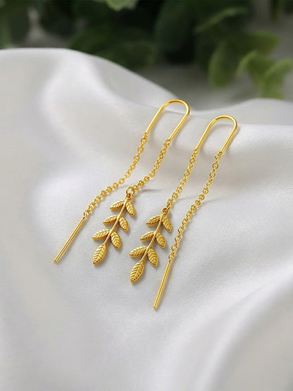 Golden Cirelle Flora Sui Dhaga Earrings
