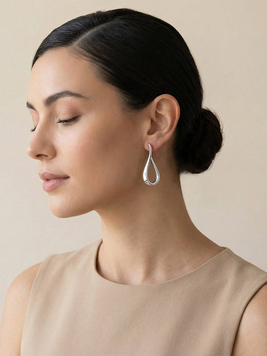 Silver Halo Muse Earrings