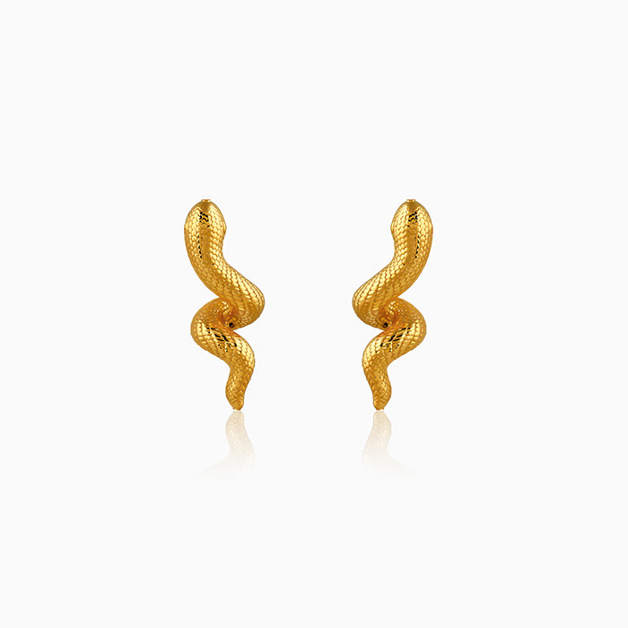 Golden Temptation Statement Earrings