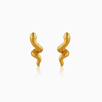 Golden Temptation Statement Earrings