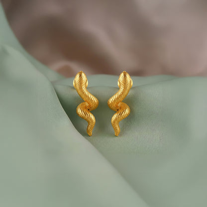 Golden Temptation Statement Earrings